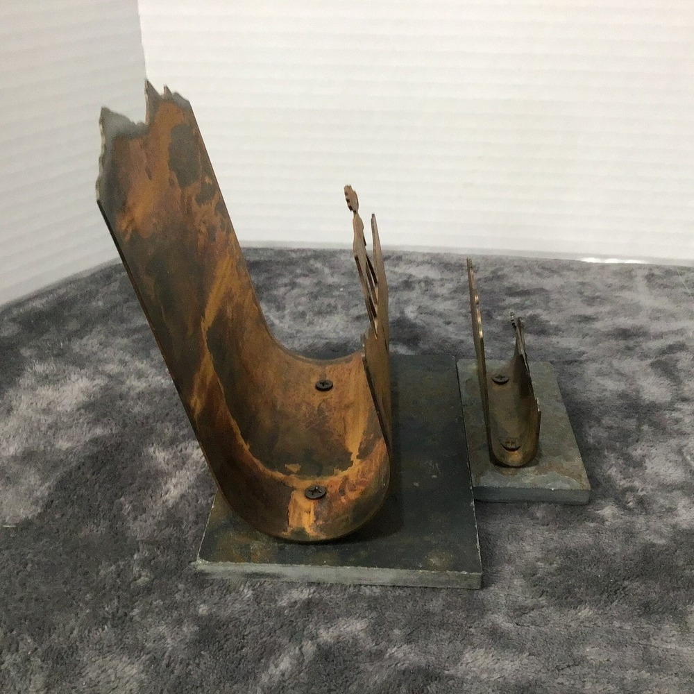 Rustic Metal Moose Letter & Business Card Holder‎ Set Slate Base Cabin Decor - Picture 7 of 14